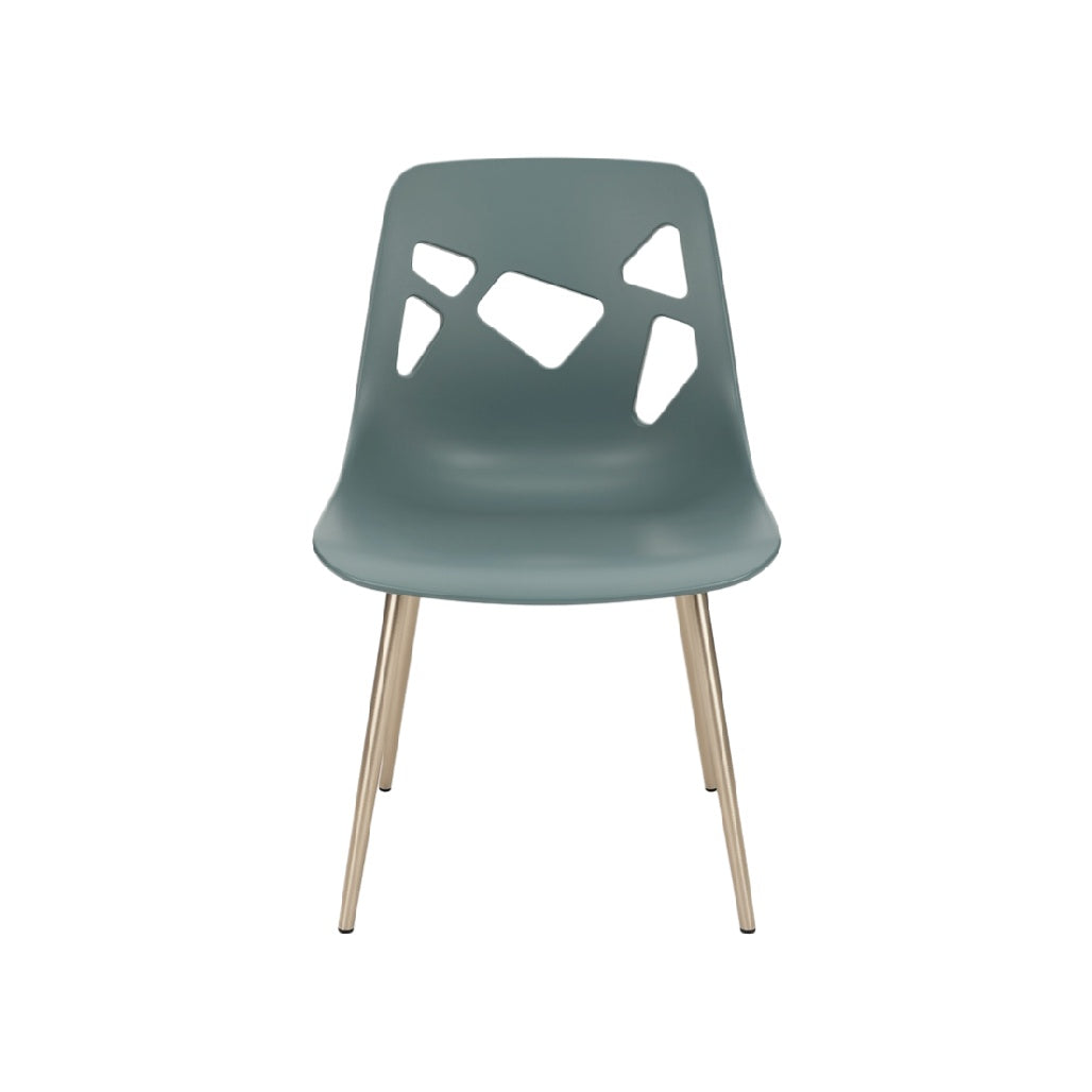 Modern Minimalist Chair with Geometric Cutout Design